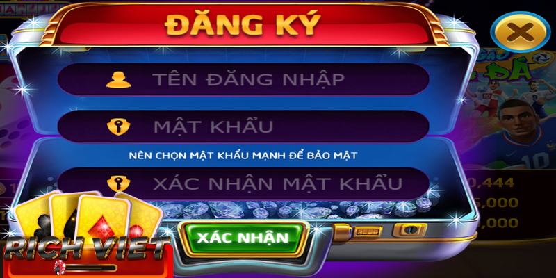 Form đăng ký Richviet chuẩn.